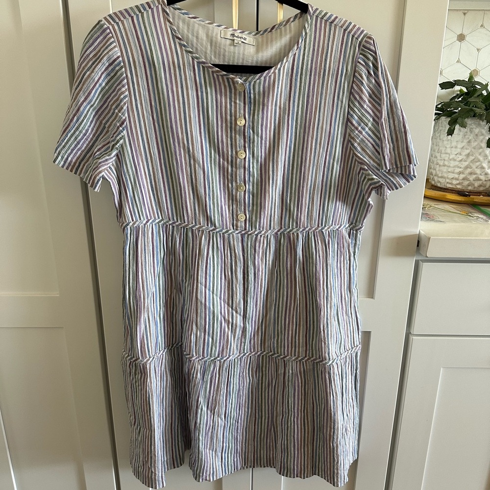 Striped Multicolor babydoll dress